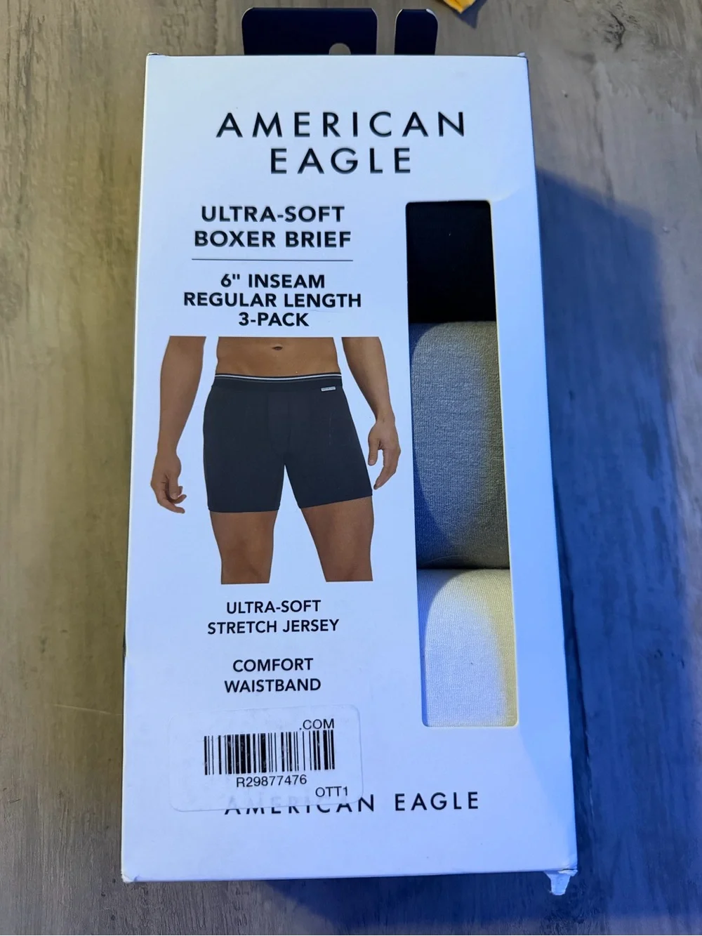 American Eagle Outfitters Boxer Briefs 3-Pack - Black, Gray, White